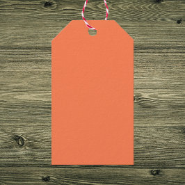 Coral Solid Färg Presentetikett