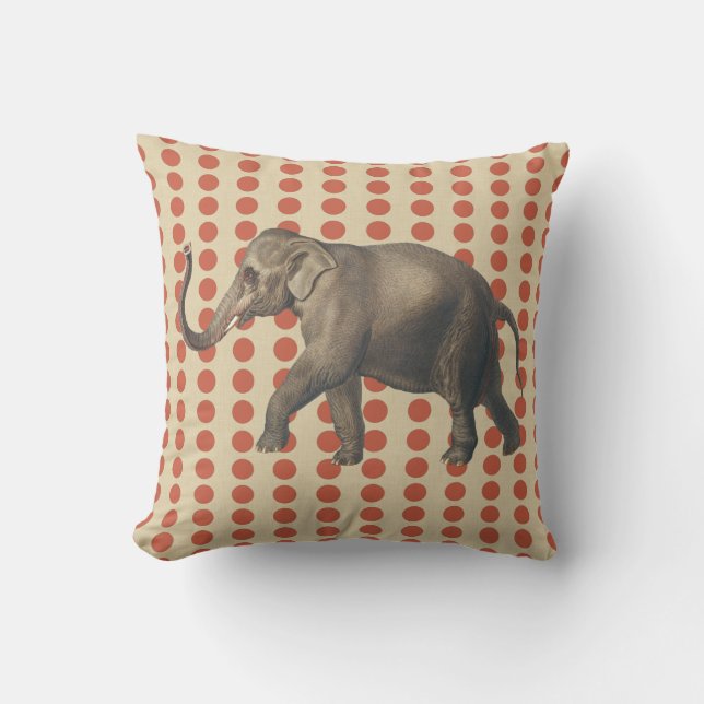 Coral Spice Moods Dots med Elephant Kudde (Framsida)