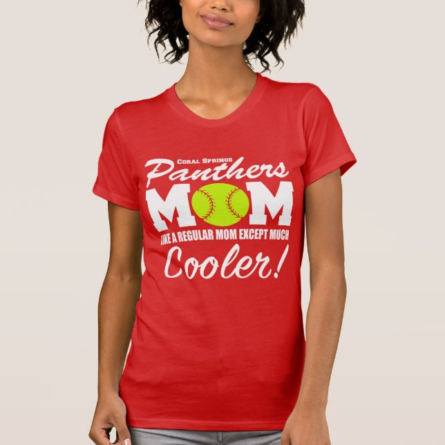 Coral Springs pantermamma T Shirt (Framsida)
