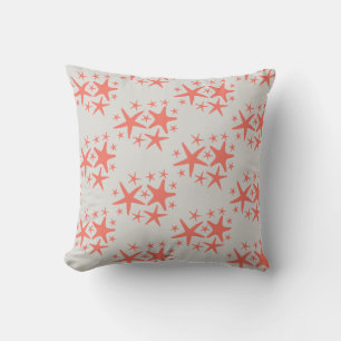 Coral Starfish Beach Mönster Pillow Kudde