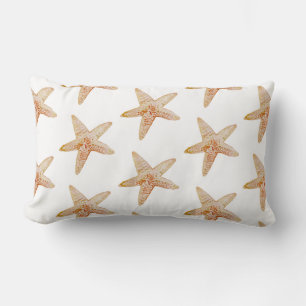Coral Starfish Beach Mönster Pillow Lumbarkudde