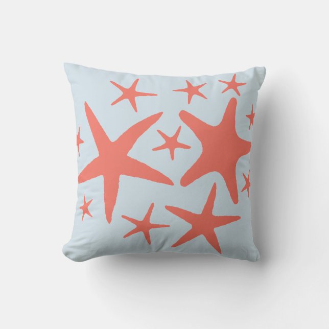 Coral Starfish - Life at the Beach - Pillow Kudde (Framsida)