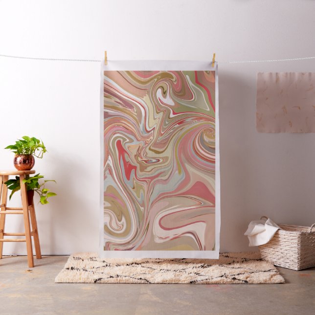 Coral Swirls Tyg (In Situ)