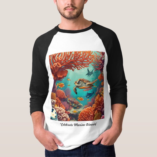 "Coral Symphony" T Shirt (Framsida)