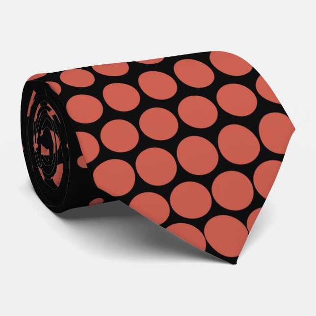 Coral Techno Dots Modern Black Slips (Rullad)
