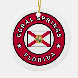 Coral Vår Florida Julgransprydnad Keramik