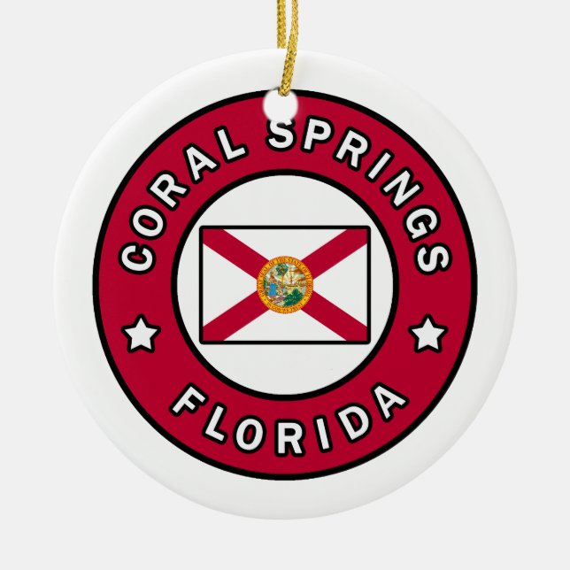 Coral Vår Florida Julgransprydnad Keramik (Framsidan)