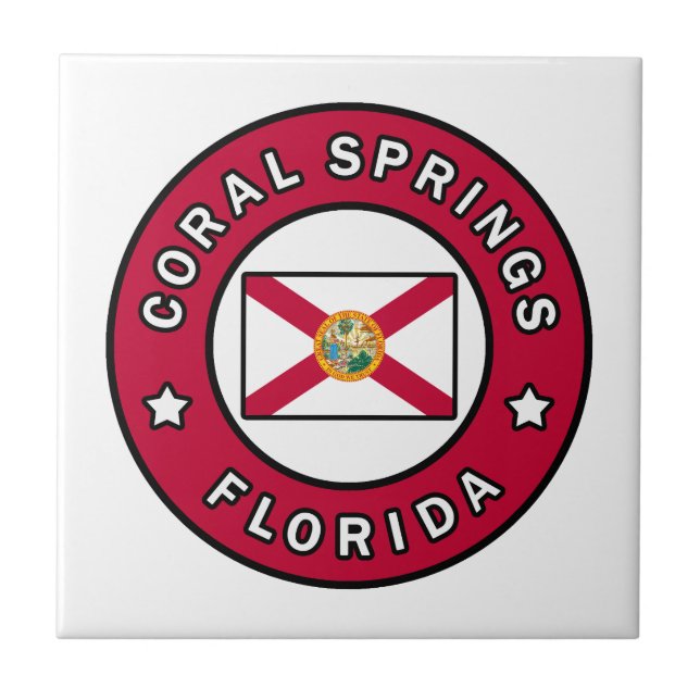 Coral Vår Florida Kakelplatta (Framsidan)