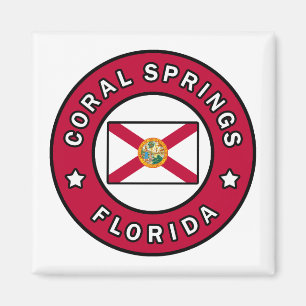 Coral Vår Florida Magnet