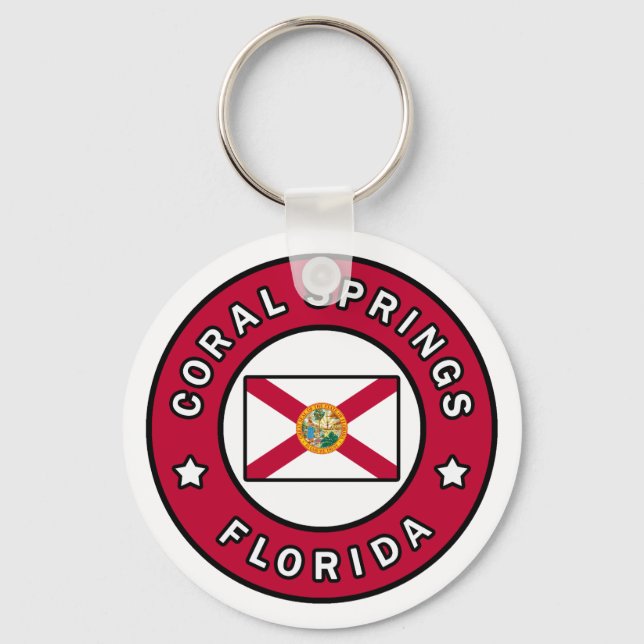 Coral Vår Florida Nyckelring (Framsida)