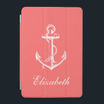 Coral Vintage Anchor Monogram iPad Mini Skydd<br><div class="desc">Sätt segeln i stil med detta ankare iPad-fall för nautiska vintagen, med en tidlös perfekt för marin design för havs- och sjöfolk. Anpassa det med ditt namn eller monogram initialer för en anpassningsbar! Det klassiska ankarmotivet, parat med ett gediget, estetiskt vintage, gör fodral både snyggt och funktionellt. Den är tillgänglig...</div>
