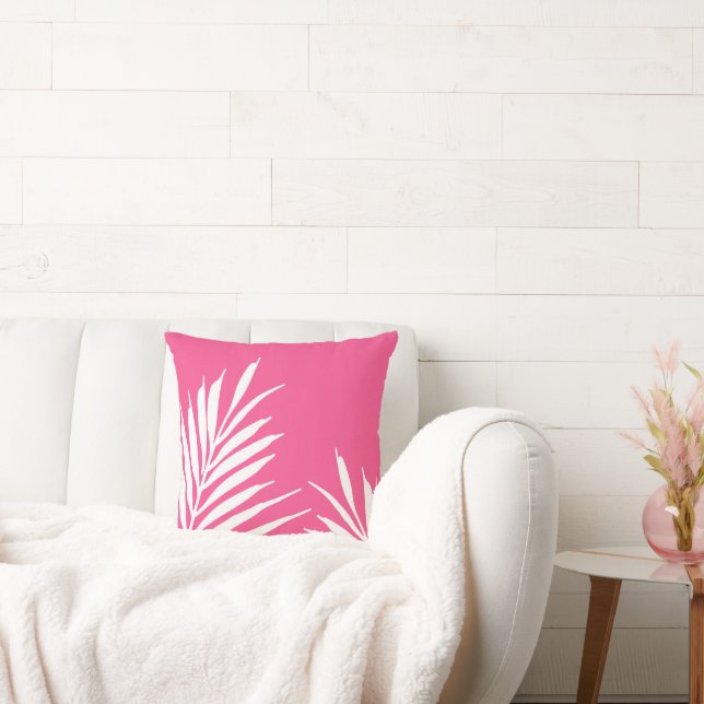Coral White Acrylic Handflatan Löv Kudde (Soffa)