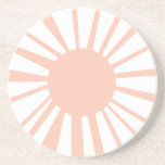 Coral White Sol Mönster Sandstone Underlägg<br><div class="desc">Du kommer att kärlek vår chic Beige and White Design! Gör en underbar och prisvärd gåva till Mor-dagen!</div>