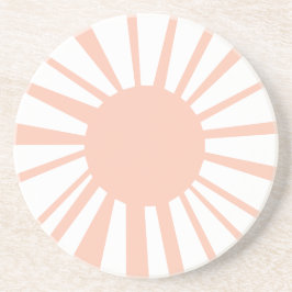 Coral White Sol Mönster Sandstone Underlägg