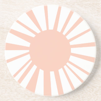 Coral White Sol Mönster Sandstone Underlägg