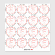 Coral Woodsy Bröllop Tack Contour Vinyl