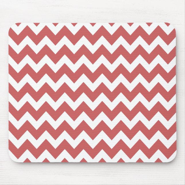 Coral Zigzag Chevron Rand Musmatta (Framsidan)