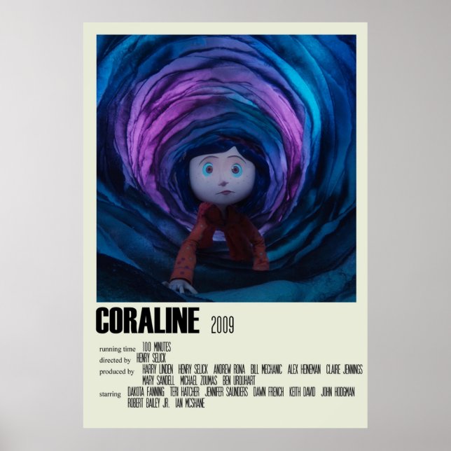 Coraline Alternative Art Movie Large 1 Poster (Framsidan)