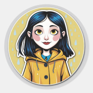 Coraline-inspirerad dekal runt klistermärke