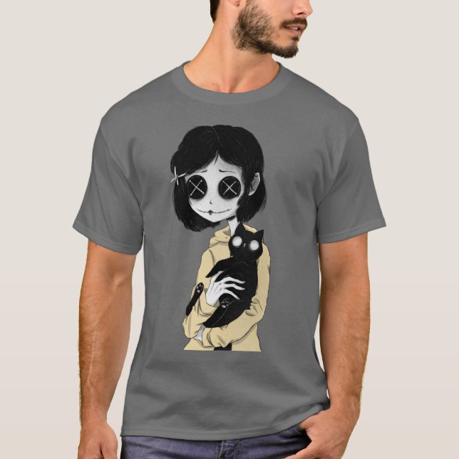 Coraline rolig t shirt (Framsida)