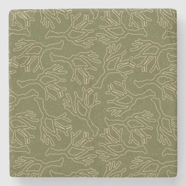 Coralize Sandstone-Underlägg Stenunderlägg (Framsidan)