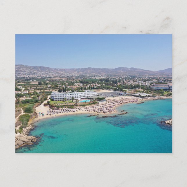 Corallia Beach Paphos, Cypern Vykort (Framsida)