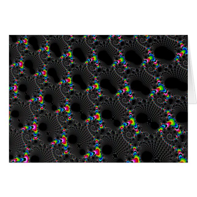 Corals - Mandelbrot Hälsningskort (Framsidan Horizontal)