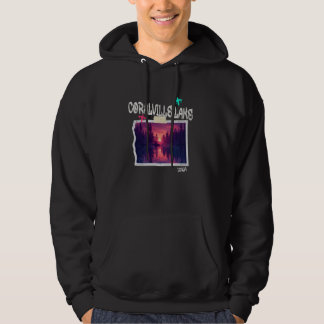 Coralville Sjö Iowa Vintage utomhus Hoodie