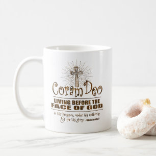 "Coram Deo" 11 uns klassikermugg (Rosegold) Kaffemugg