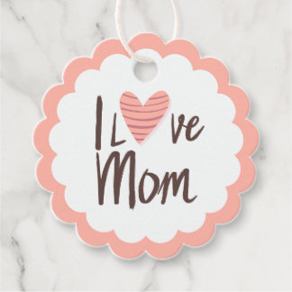 Corazón de mamá de kärlek - regalo del Día de la M Gåvor Etiketter