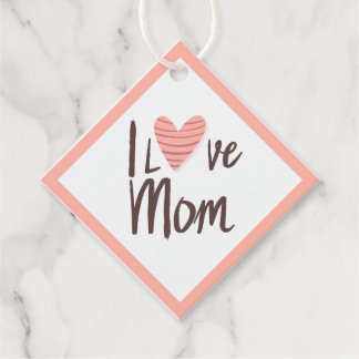 Corazón de mamá de kärlek - regalo del Día de la M Gåvor Etiketter