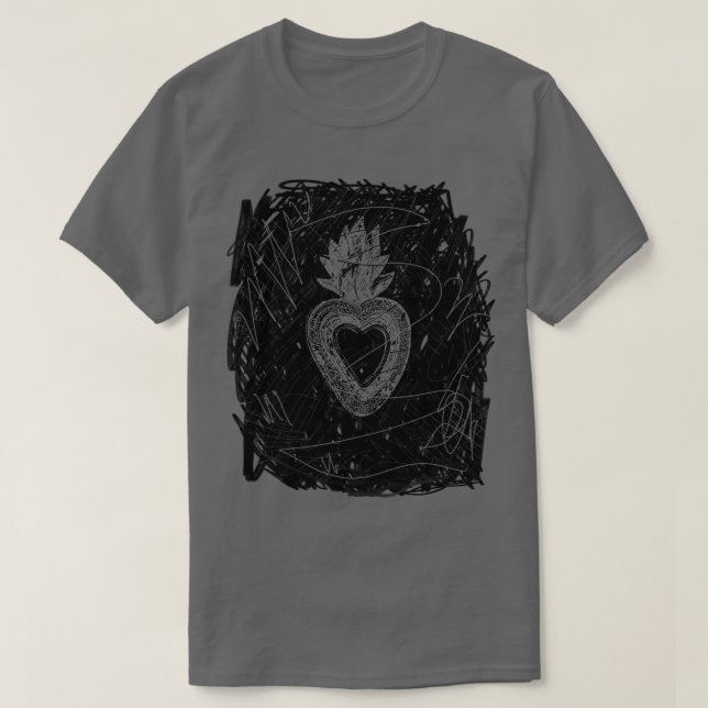 Corazon helig hjärta t shirt (Design framsida)