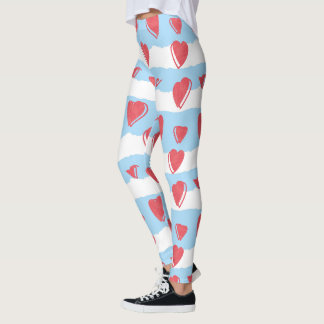 corazones leggings