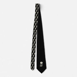 Corbata Calavera Negra Slips