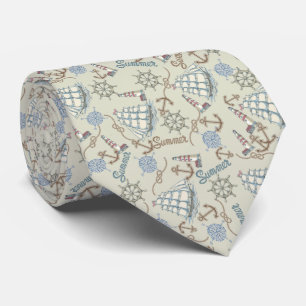 Corbata estilo marino con barco slips