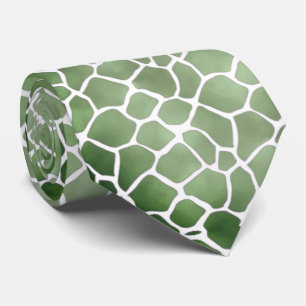 Corbata verde con blanco slips