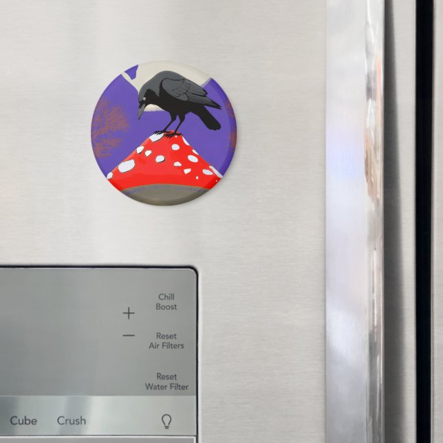 Corbeau Mystique Gothique Magnet (In Situ (Fridge))