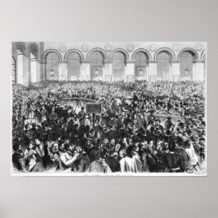 "Corbeillen" på börsen av Paris, 1873 Poster
