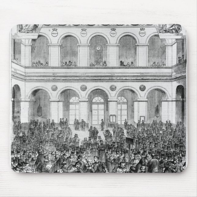 "Corbeillen" på den Paris börsen, 1873 Musmatta (Framsidan)