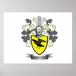 Corbett Family Crest Jackar om Arm Poster