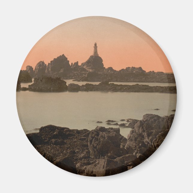 Corbiere Lighthouse I, Jersey, England Magnet (Framsidan)
