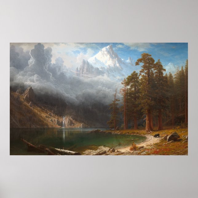 Corcoran-berget av Albert Bierstadt Poster (Framsidan)