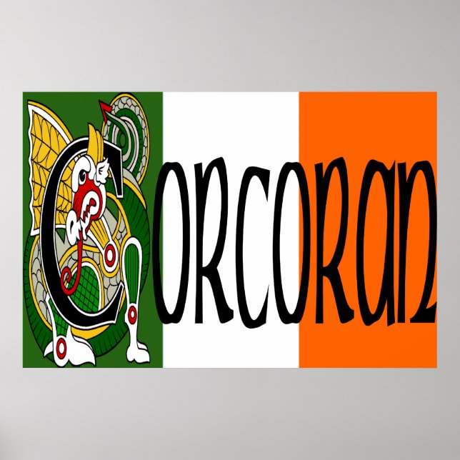Corcoran Celtic Dragon Skriv ut Poster (Framsidan)