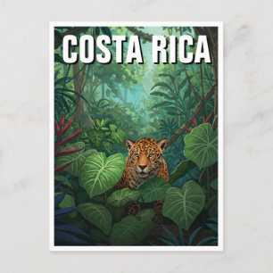 Corcovado nationalpark Costa Rica Jaguar Vykort