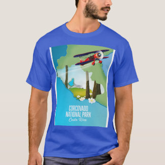 Corcovado nationalpark Costa Rica karta T Shirt