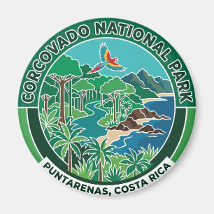 Corcovado nationalpark Costa Rica Magnet