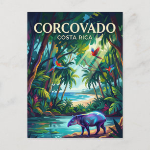 Corcovado nationalpark Costa Rica Vykort
