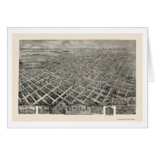 Cordele panorama- karta för GA - 1908 Hälsningskort