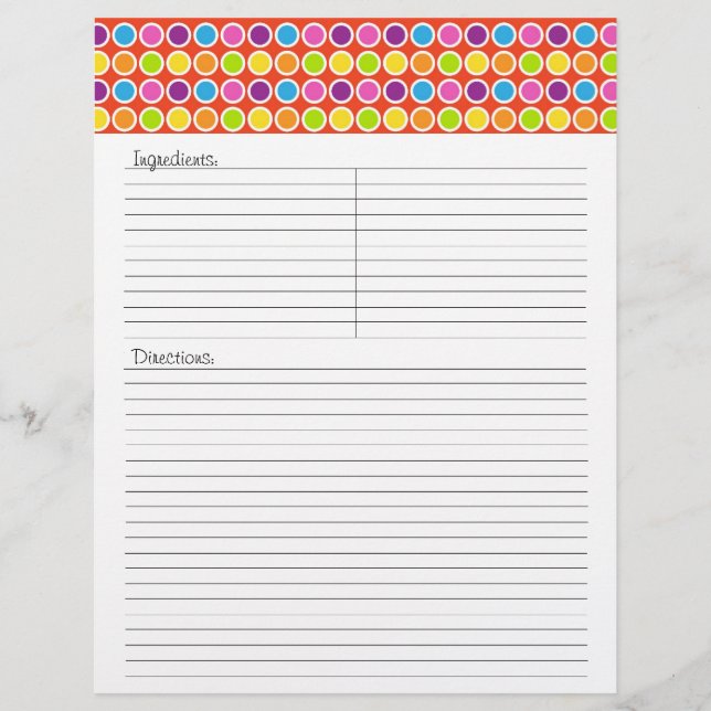Cordelia Recipe Letterhead (Framsida)