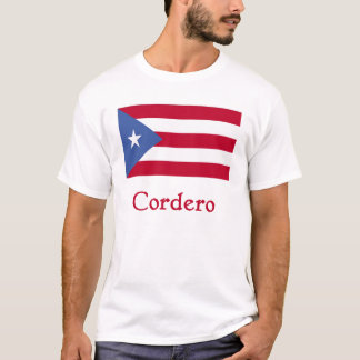 Cordero Puerto Rican flagga T Shirt